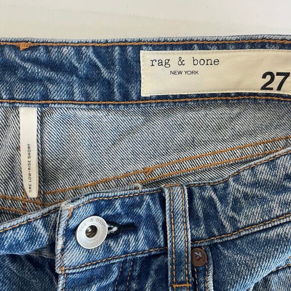 Rag & Bone Dre Low-Rise Shorts in Clean Peony Button Fly - Size 27 - Picture 5 of 6